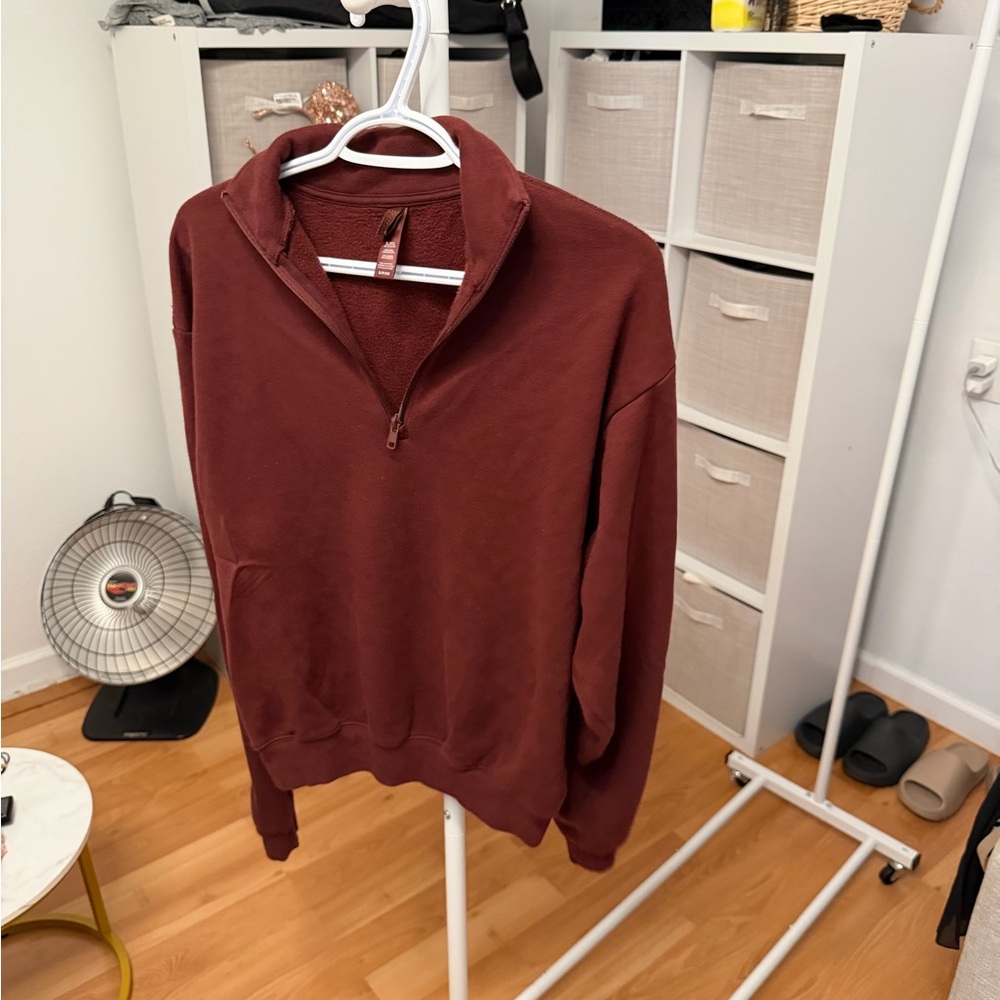 Skims half zip sweater